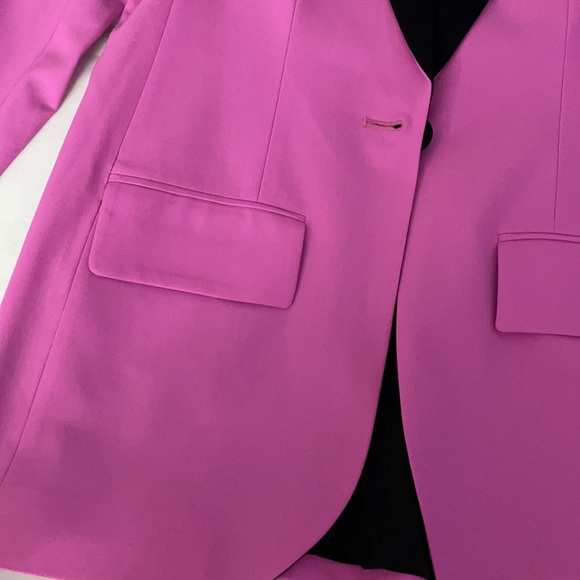Diane von furstenberg Tommy crepe two tone blazer/jacket pink & black 0 - Picture 7 of 13